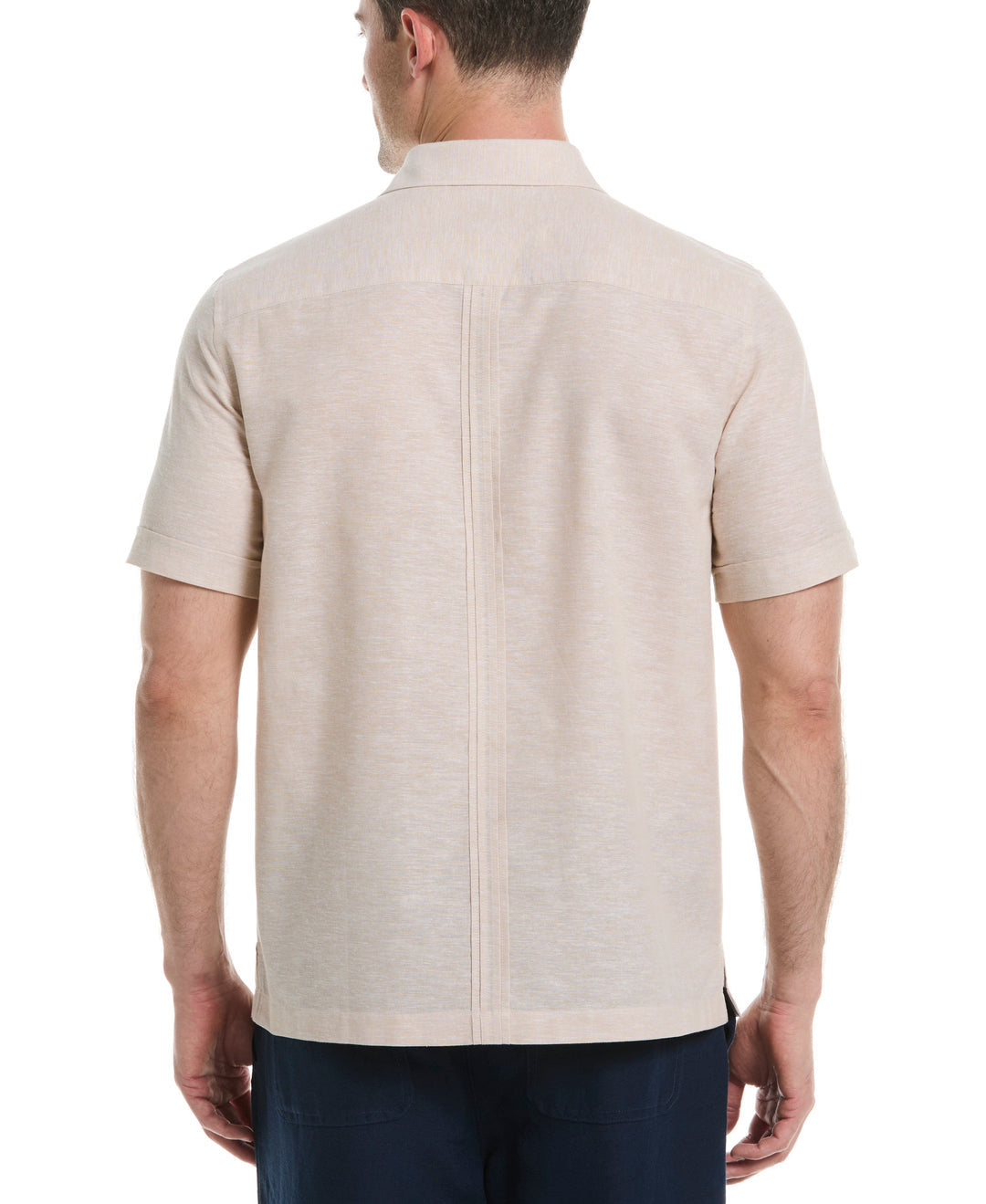 LINEN BLEND 4-POCKET GUAYABERA SHIRT
