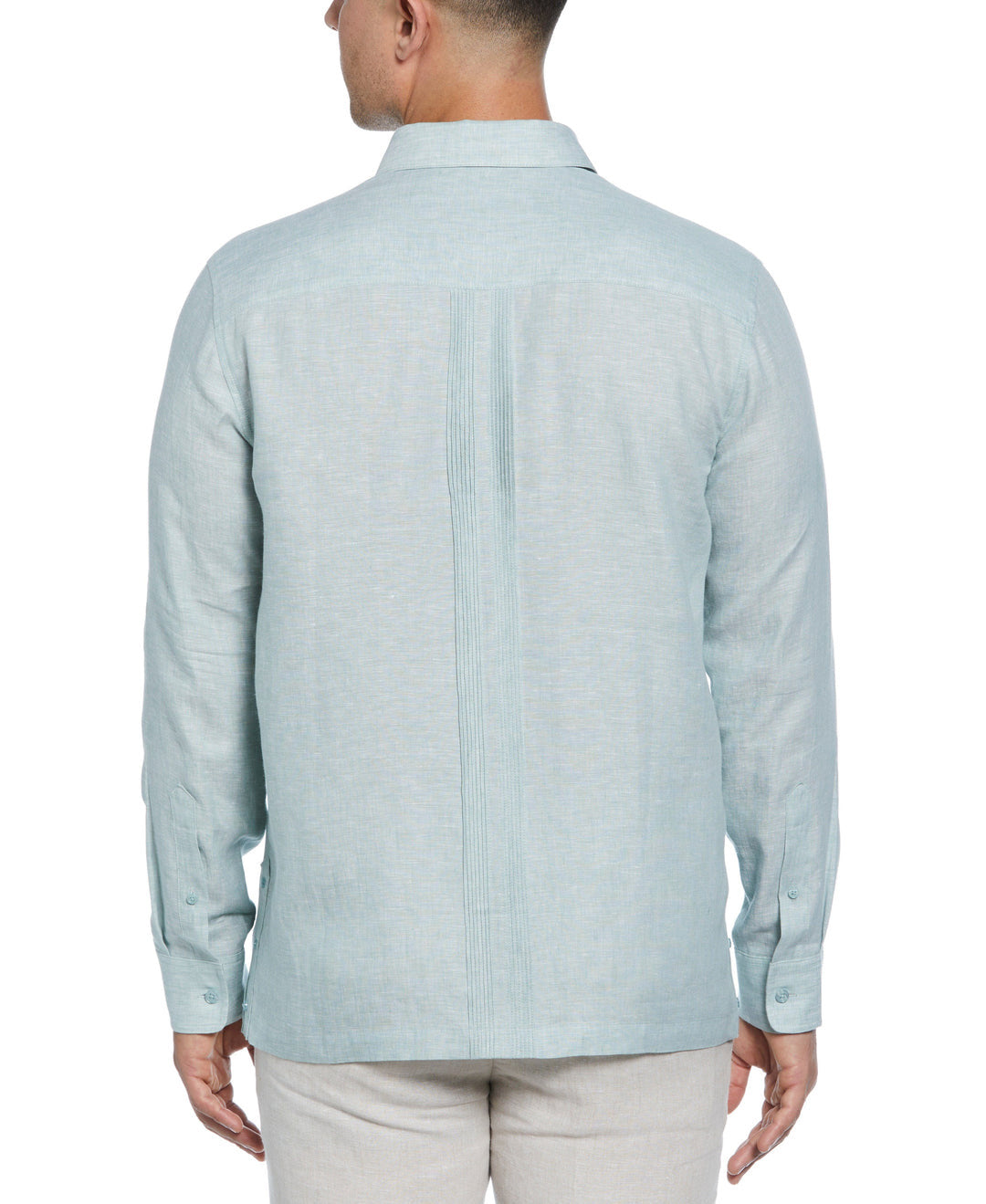 LINEN MULTI-TUCK GUAYABERA SHIRT
