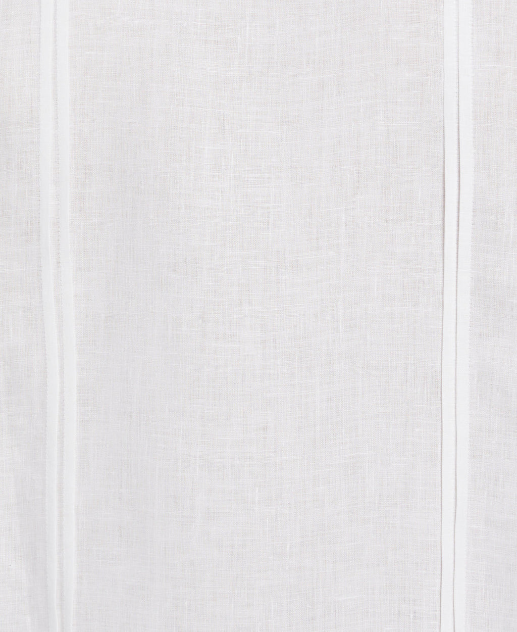 SOLID LINEN GUAYABERA SHIRT WITH CONTRAST EMBROIDERY