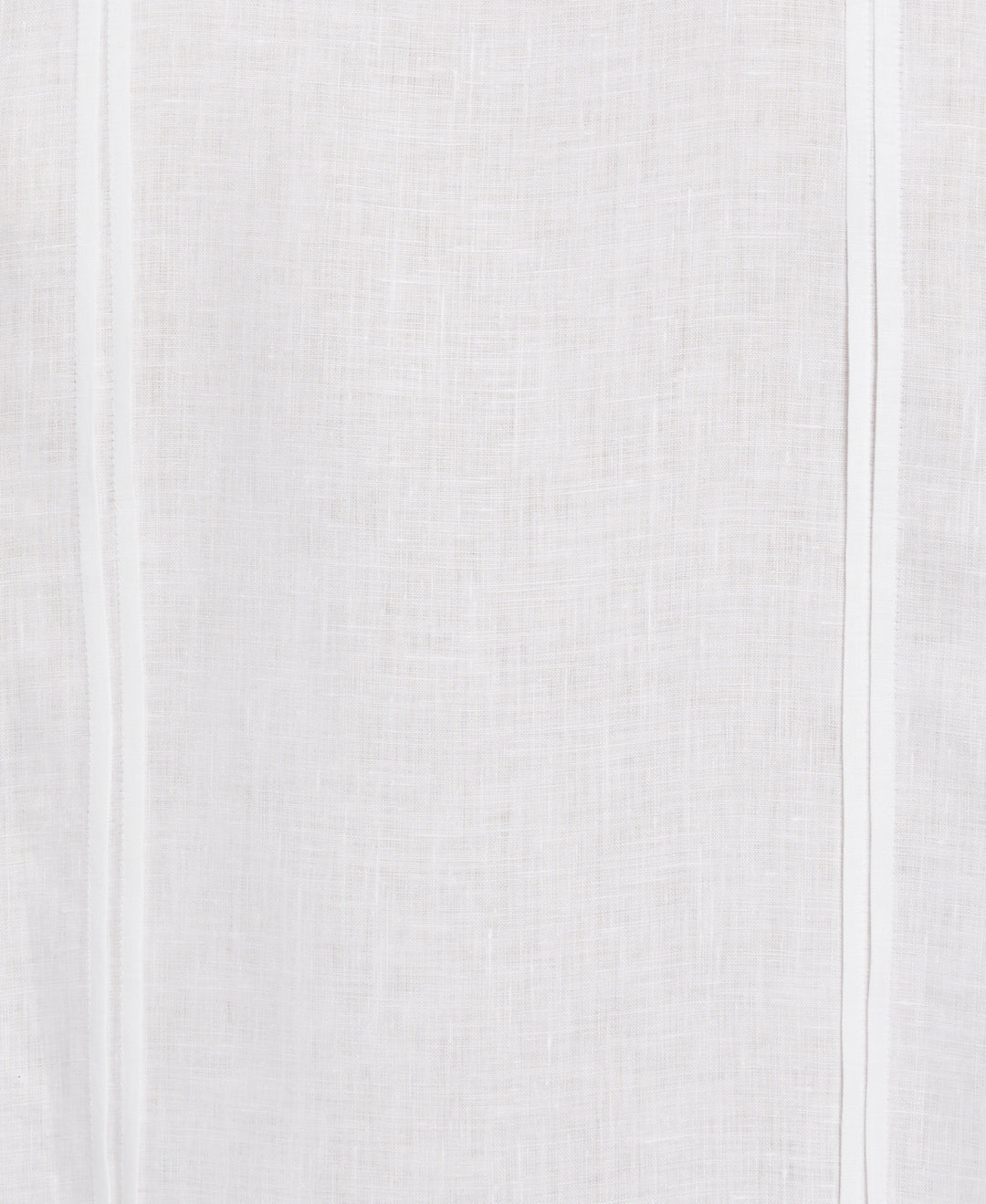 SOLID LINEN GUAYABERA SHIRT WITH CONTRAST EMBROIDERY