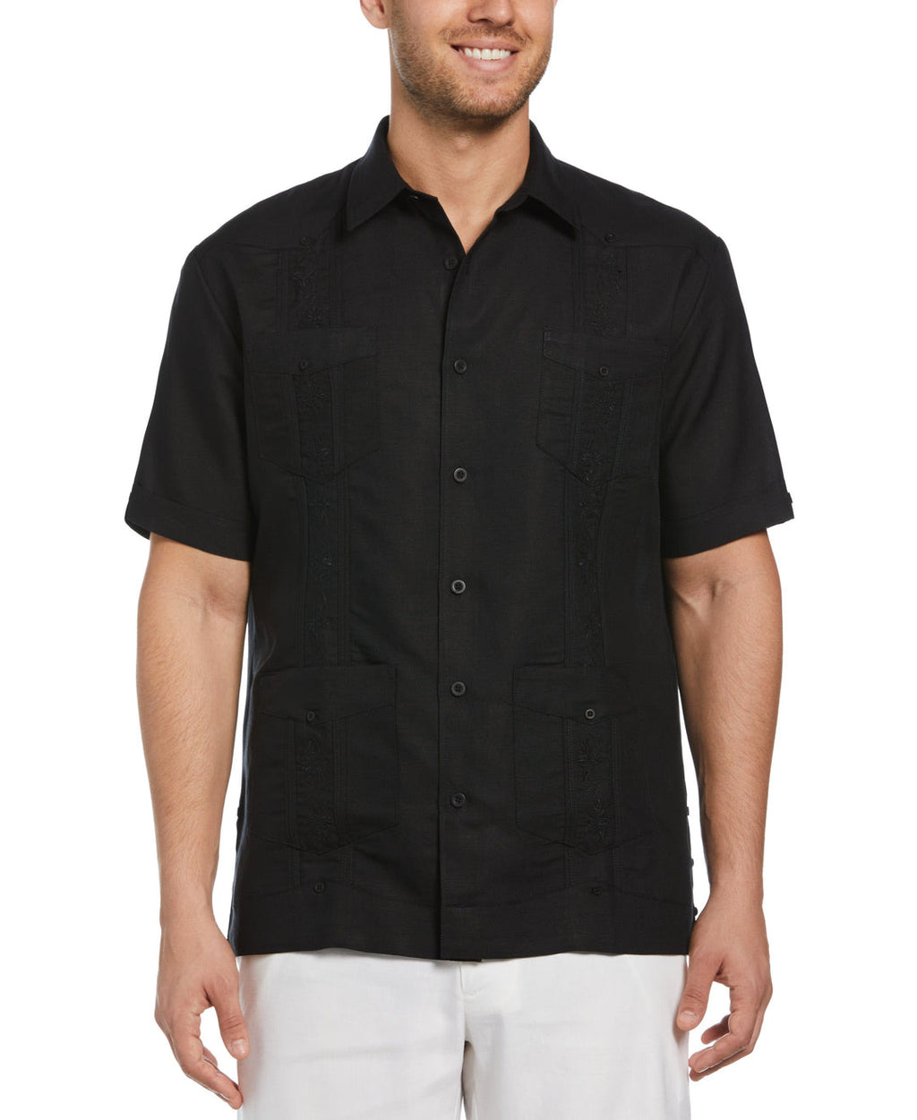 SHORT SLEEVE EMBROIDERED GUAYABERA