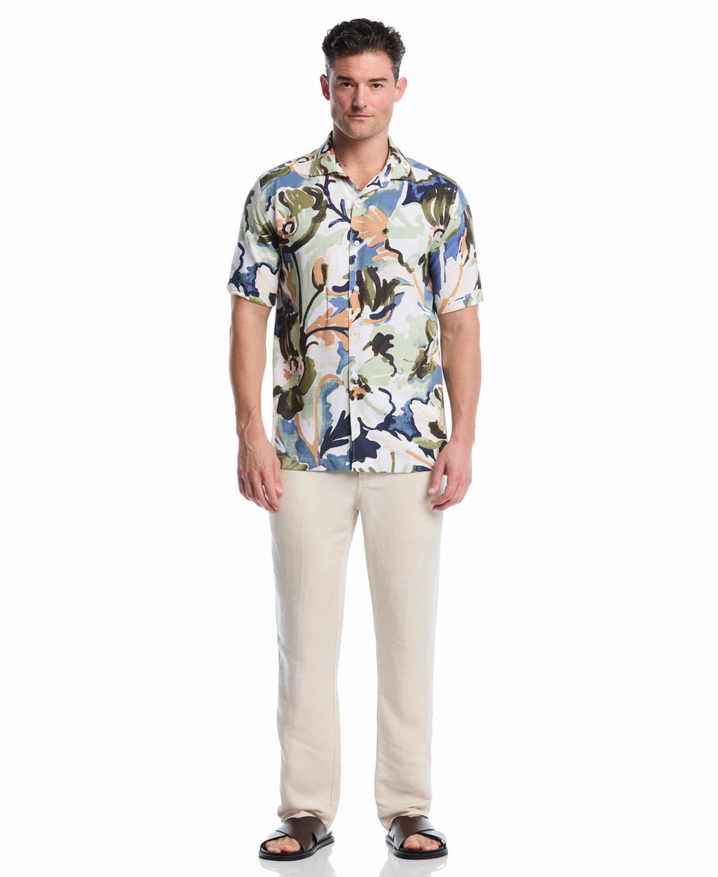 LINEN-BLEND CORE DRAWSTRING PANTS