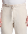 LINEN-BLEND CORE DRAWSTRING PANTS
