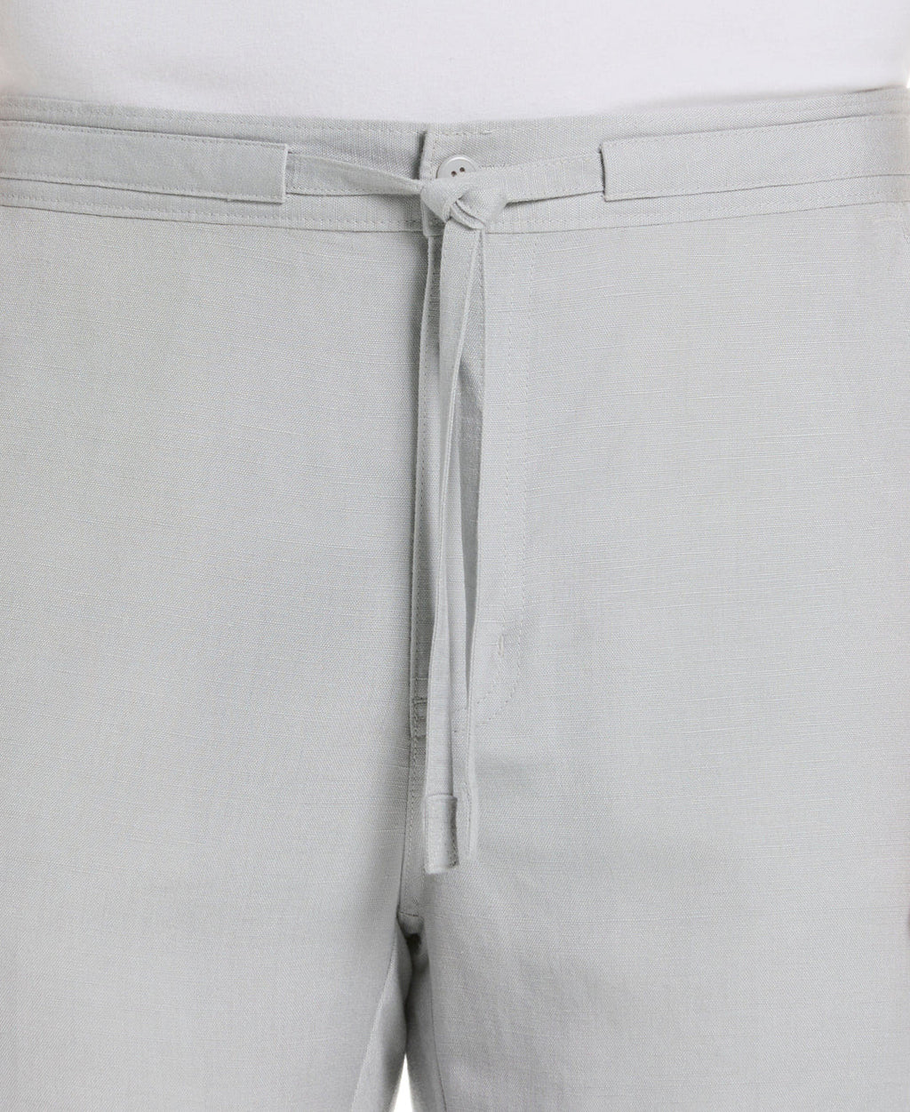 LINEN-BLEND CORE DRAWSTRING PANTS