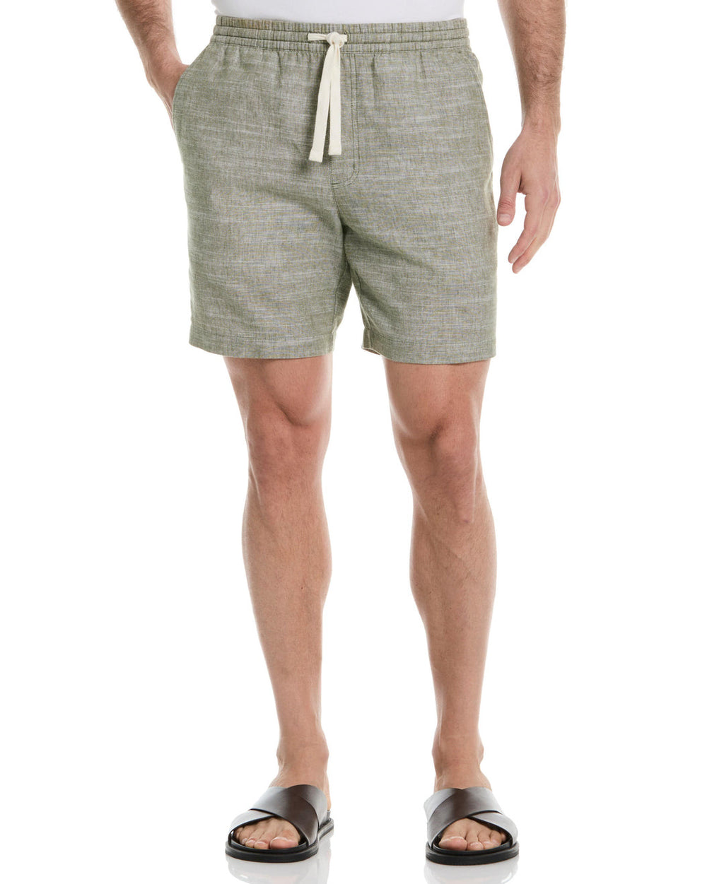 LINEN BLEND 7" CROSS DYED SLUB SHORT