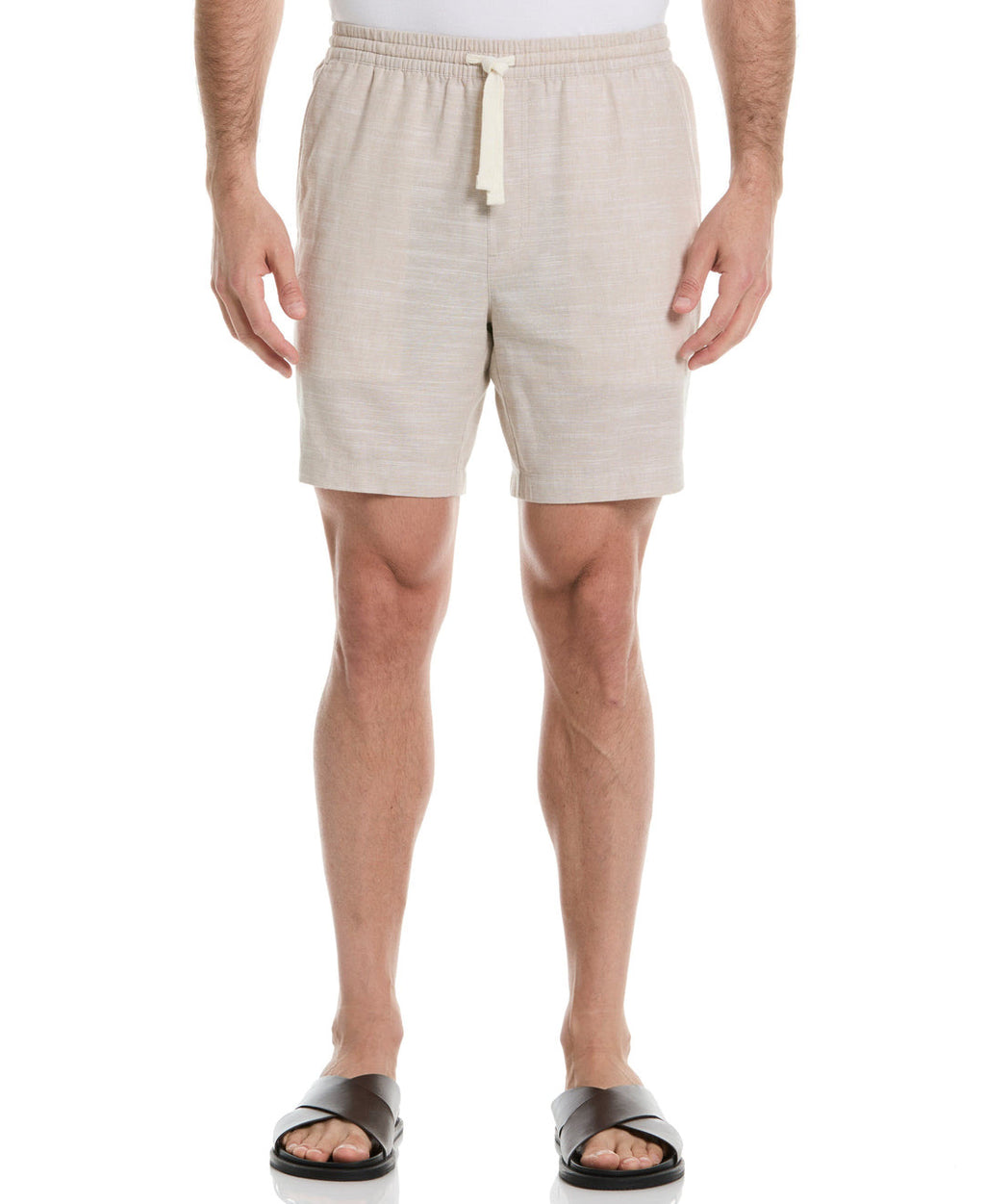 LINEN BLEND 7" CROSS DYED SLUB SHORT