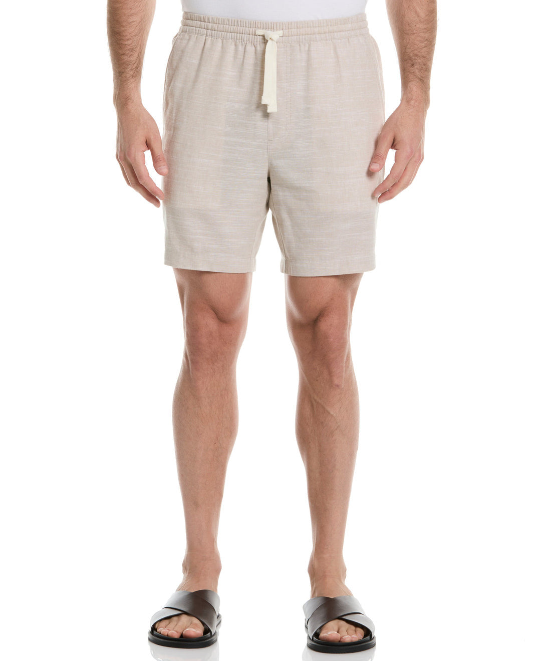 LINEN BLEND 7" CROSS DYED SLUB SHORT
