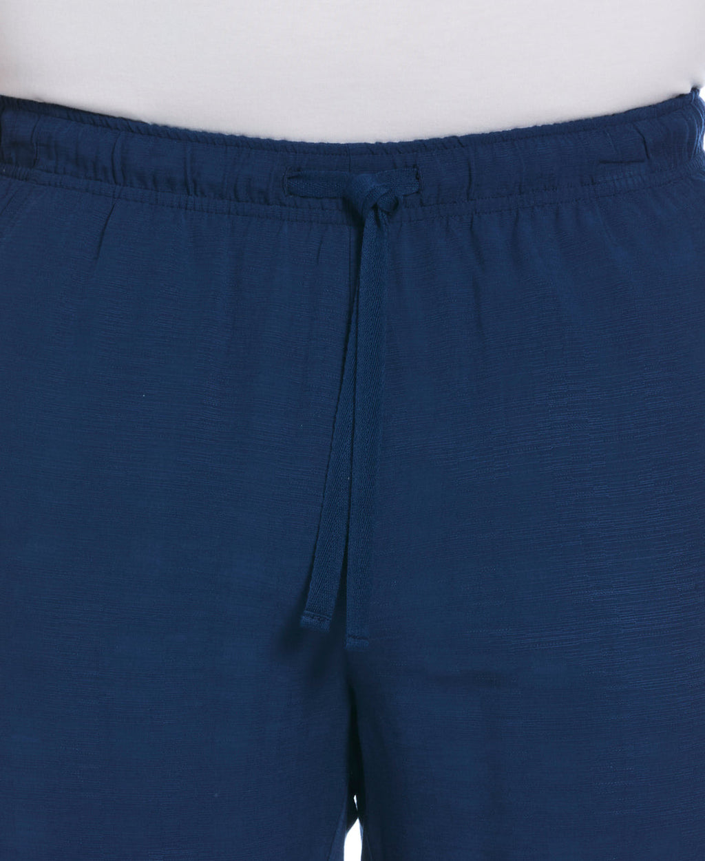 SOLID TEXTURED PULL ON DRAWSTRING SHORTS